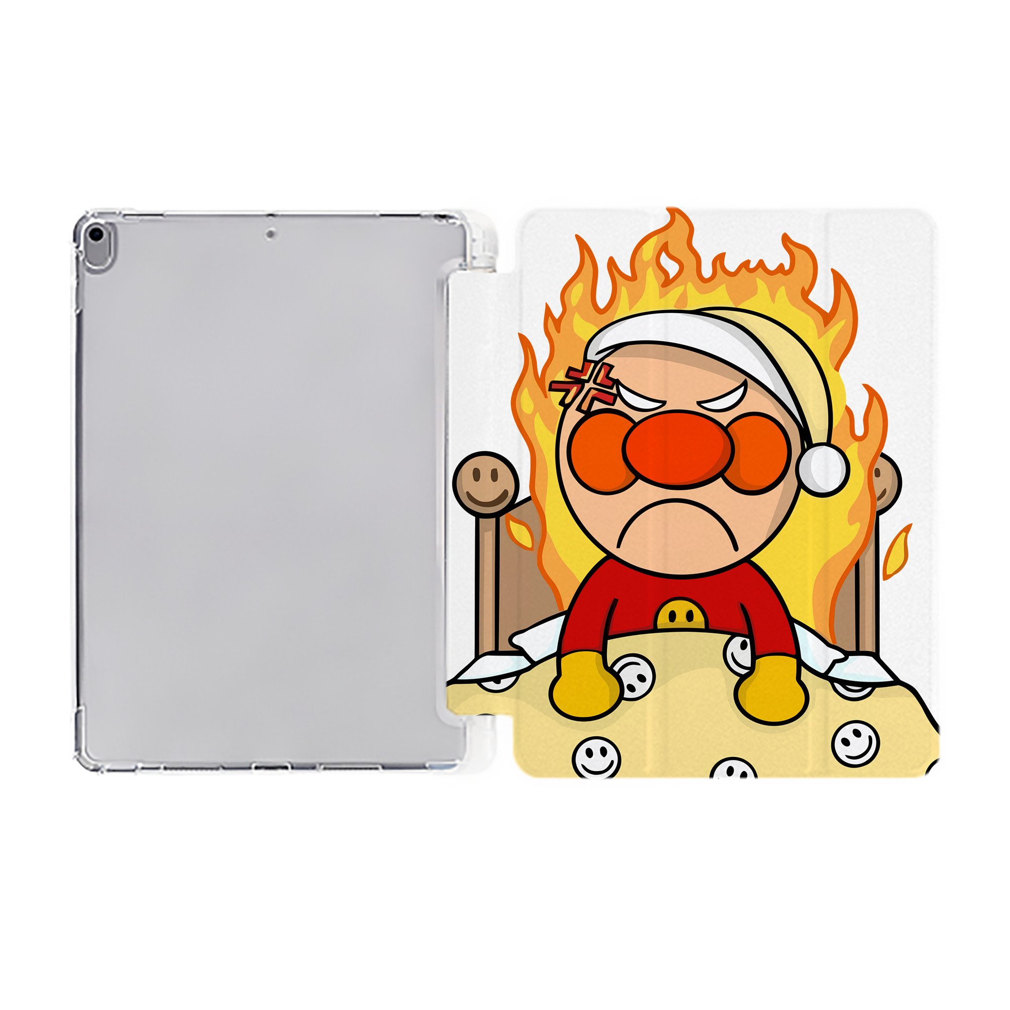 （画像用） アンパンマン Anpanman IPad ケース ペン収納付き 三つ折りスタンド PUレザー×シリコン 対応機種9.5/10.5/10.9インチ